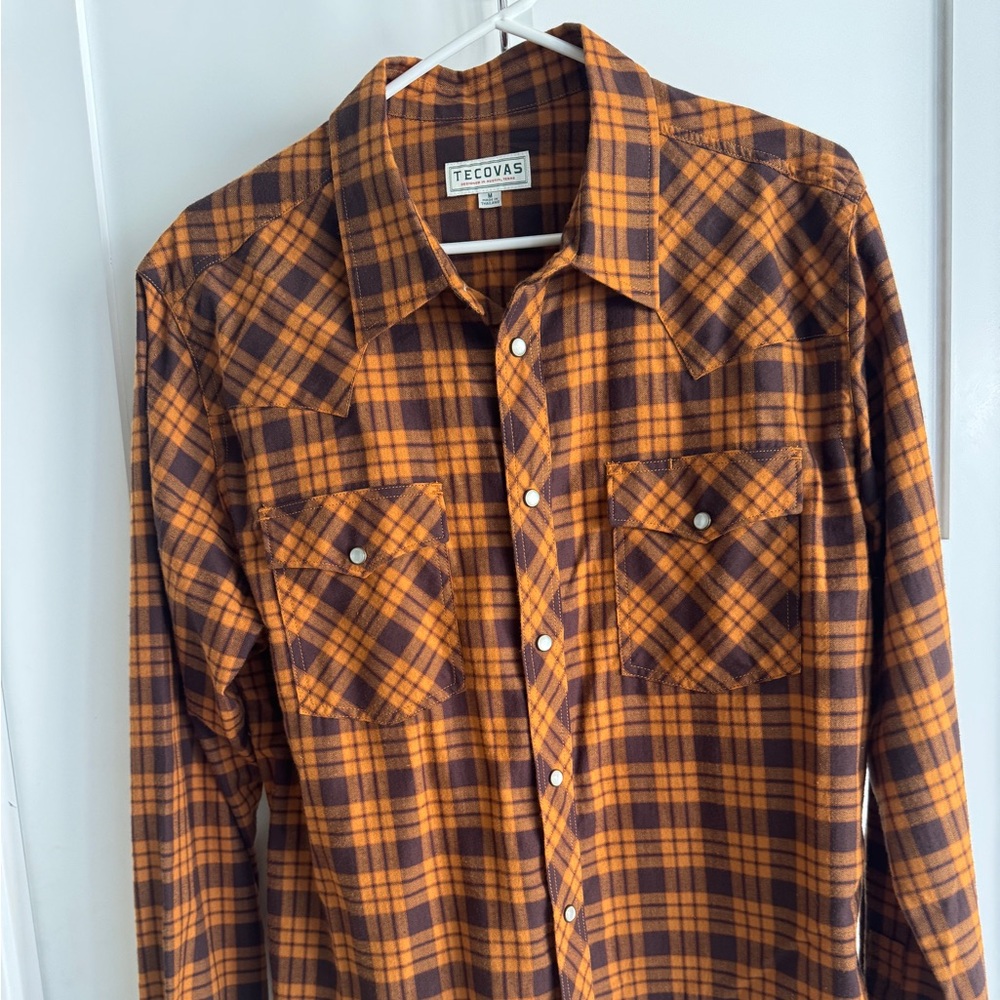 Tecovas Snap Pearl Flannel - medium